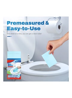 Y&D 60PCS Toilet Bowl Cleaners, (Eco) Friendly 60 Sheets Cleaner Strips, Plastic-Free Cleaning Pre-Measured & Biodegradable Stips, Efficiently Remove Stains Odors  - Image 4