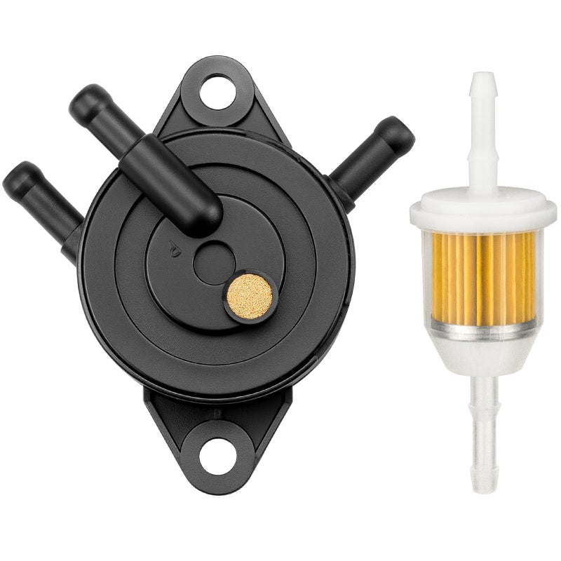 Fuel Pump Compatible with Kohler 17HP25 HP Briggs and Stratton Small Engine Vacuum Fuel Pump with Fuel Filter Compatible with John Deere Cub Cadet Lawn Mower Tractor
