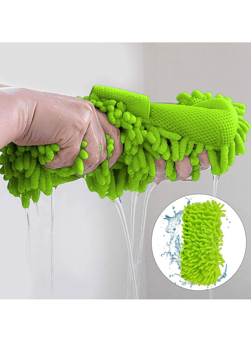 3 اكس ار 3XR إسفنجة تنظيف لغسيل السيارات وفركها لتنظيف السيارة وإسفنجة تنظيف من الألياف الدقيقة - Image 4