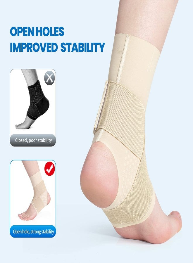 Galvaran Ankle Brace, Adjustable Breathable Compression Ankle Support，for Men and Women with Sprained Ankles, Ankle Wrap Stabilizing Ligaments, Plantar Fasciitis Relief - Image 3