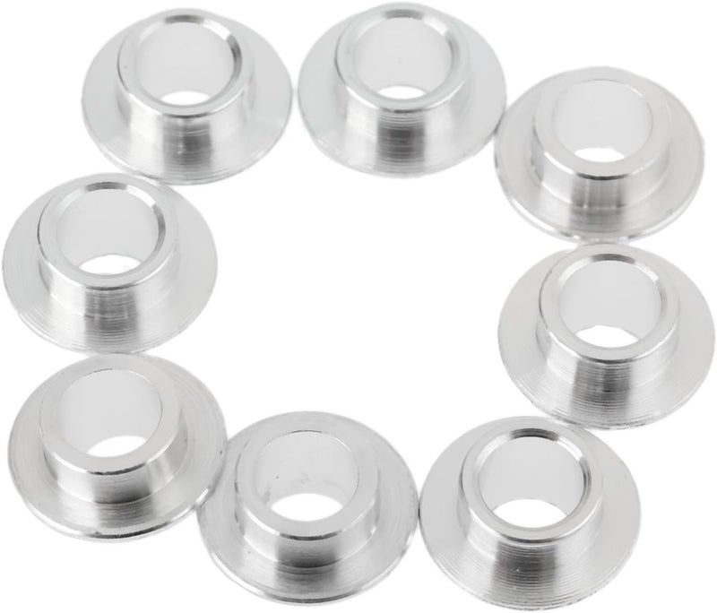 MUXSAM 8-Pack Inline Skate Bearing Bushing Spacers for 8mm Axles - Silver, Wheel Center Bearing Spacers for Men & Women Outdoor Skating - Image 1