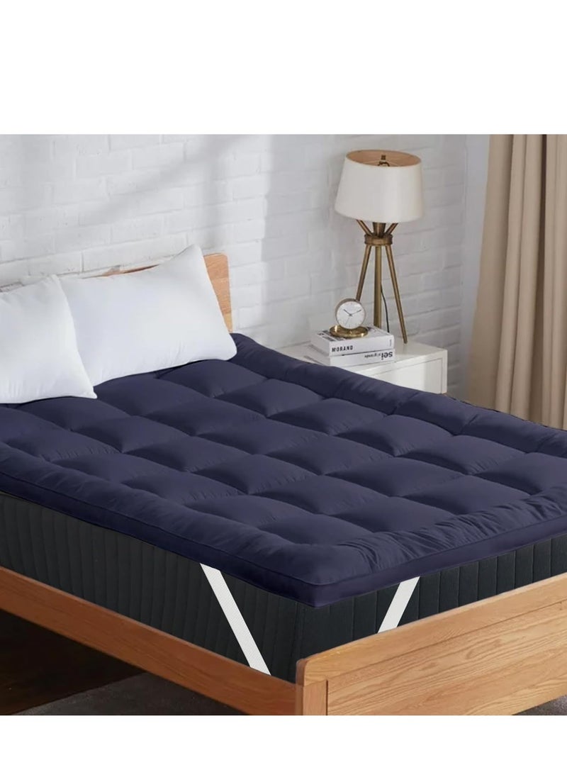 Generic Soft Mattress Topper for Back Pain Relief 7cm Thickness Fiber Mattress Filling Spray Suit Density 800gsm, Mattress, Mattress Cover  - Image 2