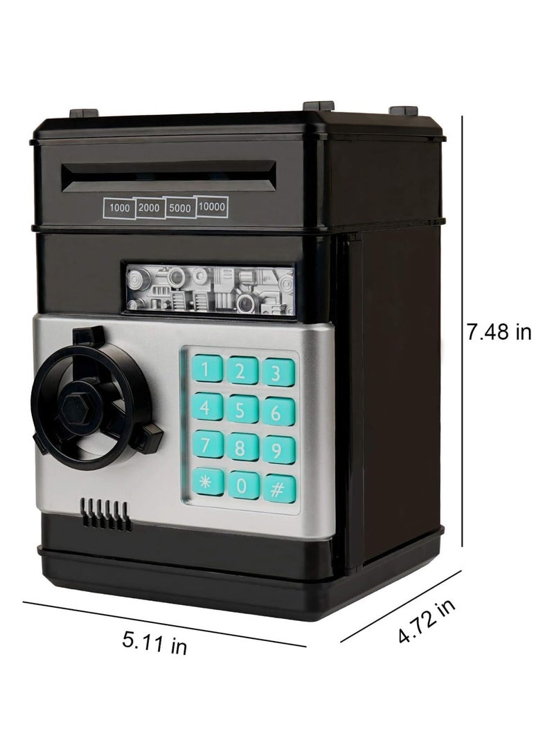 Electronic piggy bank, mini atm password money bank cash coins saving box for kids, cartoon safe bank box perfect toy gifts for boys girls - Image 2