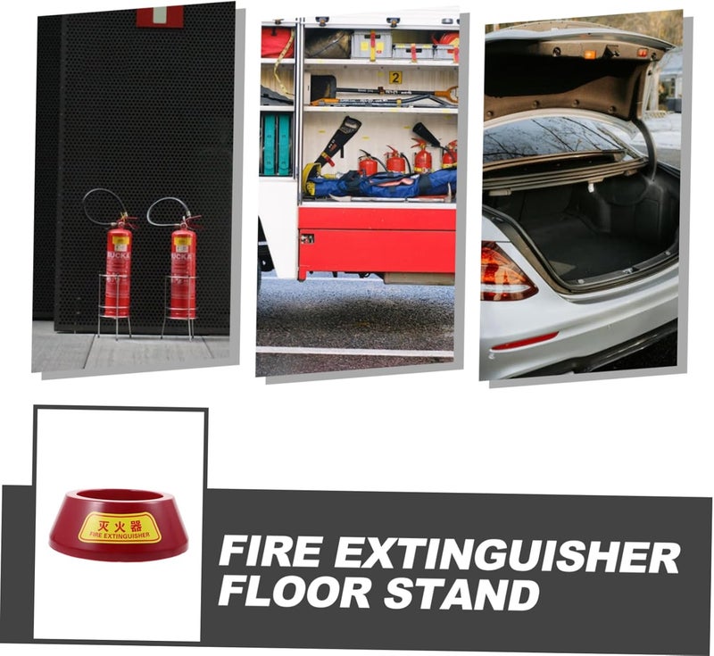 Uonlytech Fire Extinguisher Floor Base Stand Plastic Powder Fire Extinguisher Holder Stable Strong Bearing Capacity Practical Storage - Image 2