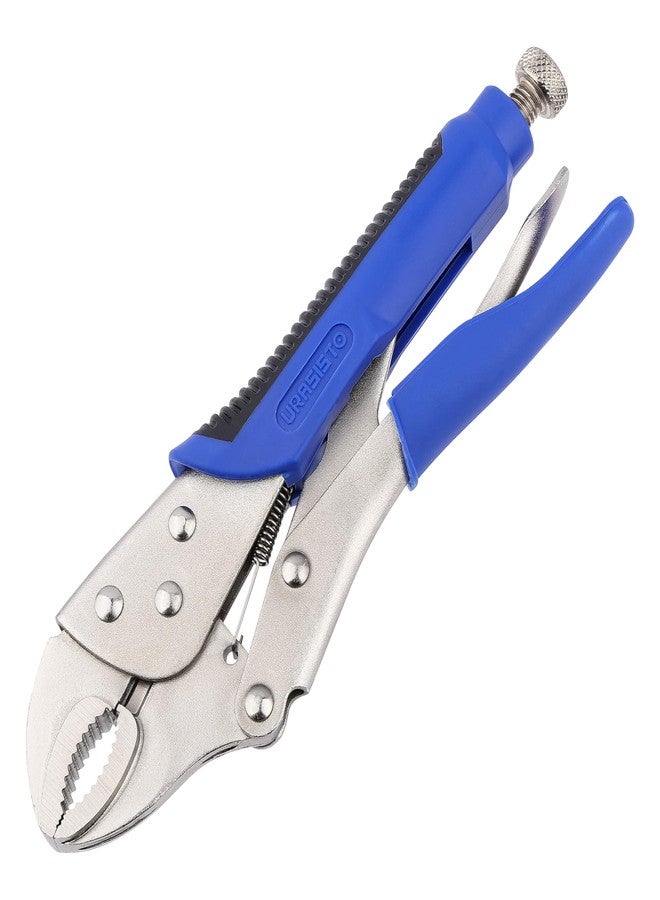 URASISTO 10-Inch Locking Pliers, Premium Alloy Steel Construction, Curved Jaw Locking Pliers with Wire Cutter, Quick Release, Fit for Clamping Twisting Welding - Image 1
