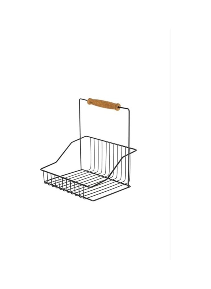 Sauce and jar holder with handle - practical and elegant organizer (black) for a modern, elegant and distinctive dining and kitchen AR - Image 1