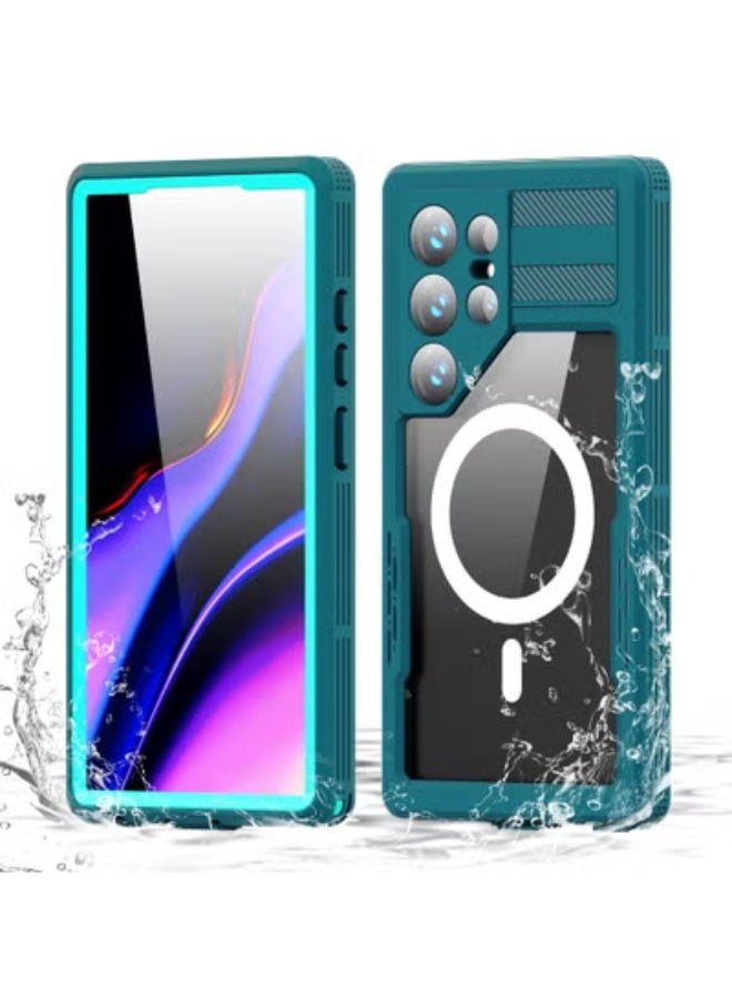AROAQ For Samsung Galaxy S24 Ultra Rugged Waterproof Case,IP68 Certified Underwater Shockproof Mag Safe Wireless Charging Compatible with Built-in Screen Protector Full Body Protective Cover - Image 1