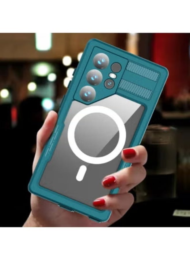 AROAQ For Samsung Galaxy S24 Ultra Rugged Waterproof Case,IP68 Certified Underwater Shockproof Mag Safe Wireless Charging Compatible with Built-in Screen Protector Full Body Protective Cover - Image 2