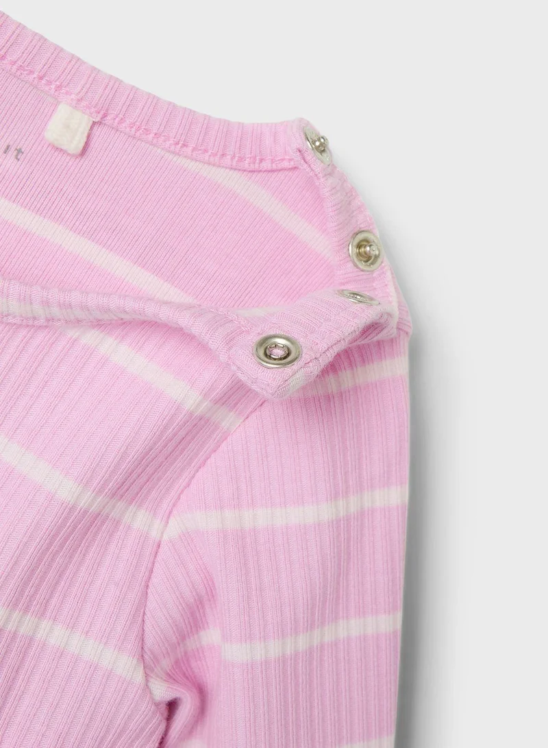 NAME IT Pink Striped Dress