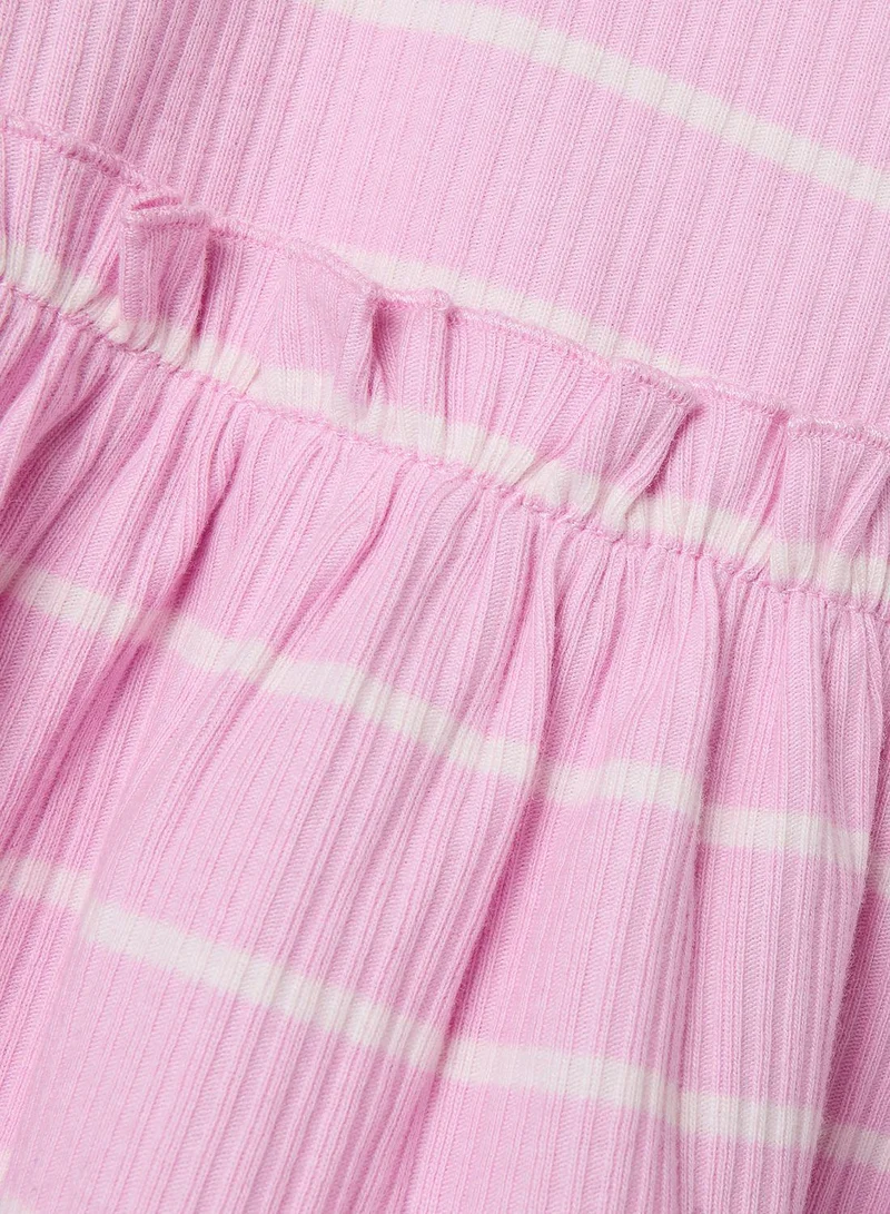 NAME IT Pink Striped Dress