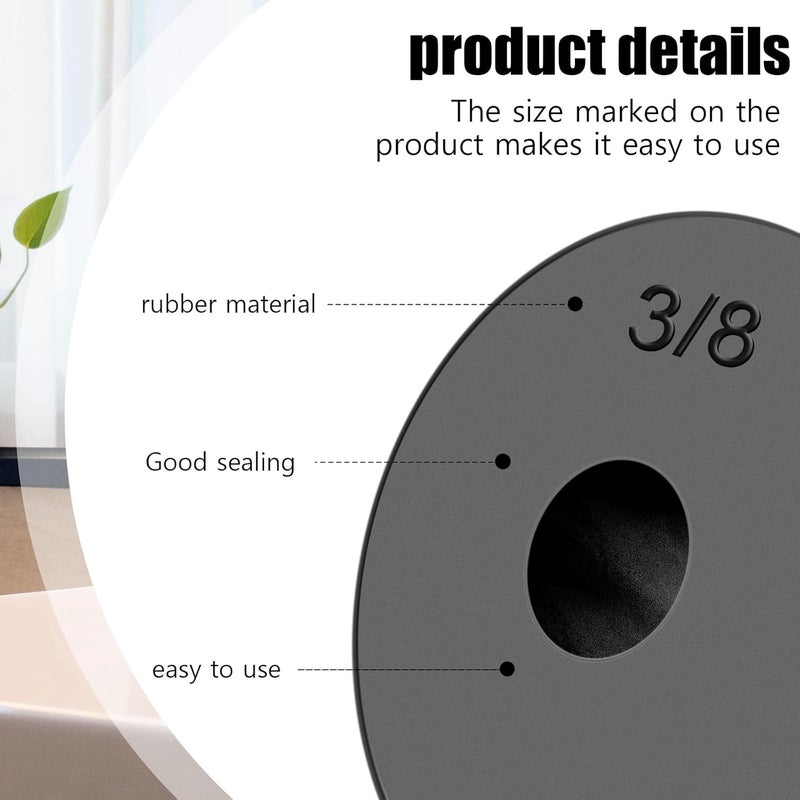 Styquenzer 58 قطعة من حلقات المطاط لإصلاح صنابير المياه الخارجية، مجموعة متنوعة من حلقات الصنابير المسطحة والمائلة مع براغي نحاسية، حلقات مطاطية لإصلاح خرطوم المياه لصنبور الحديقة، بديل للتسربات والتآكل - Image 5