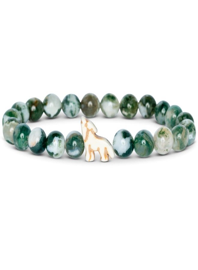 Wolf Tracker Bracelet by Fahlo, one size, Stone, no gemstone