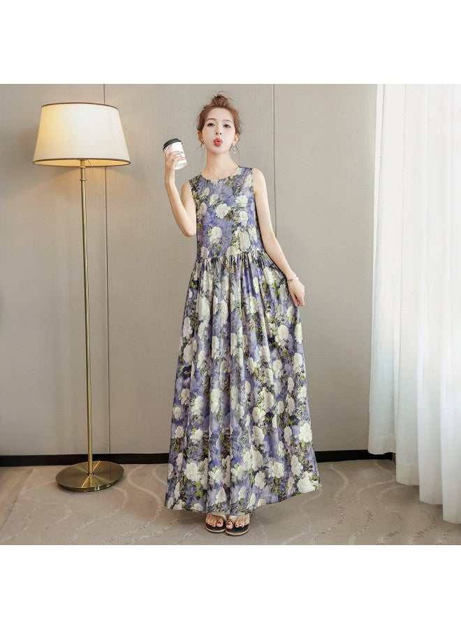 Cypress House 2025 Summer New Women's Plus Size Printed Maxi Dress - Image 3