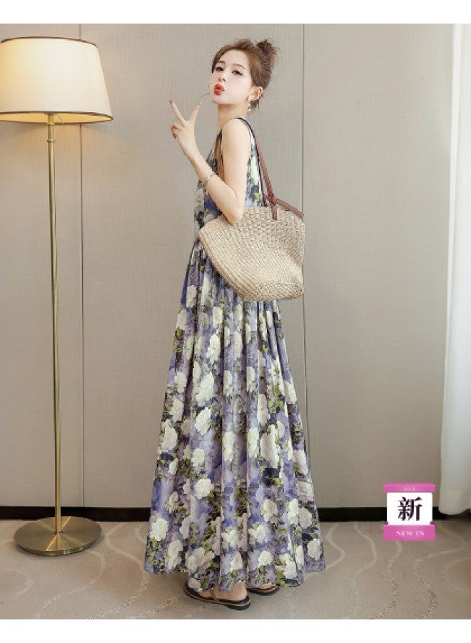 Cypress House 2025 Summer New Women's Plus Size Printed Maxi Dress - Image 1
