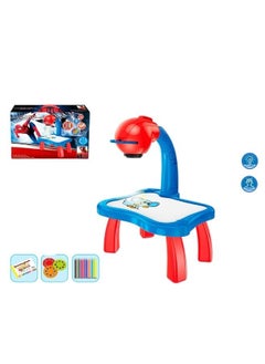 Rolly Toys Multifunctional Spider Man Projector Painting & Drawing Table Educational Learning Table For Kids  - Image 2