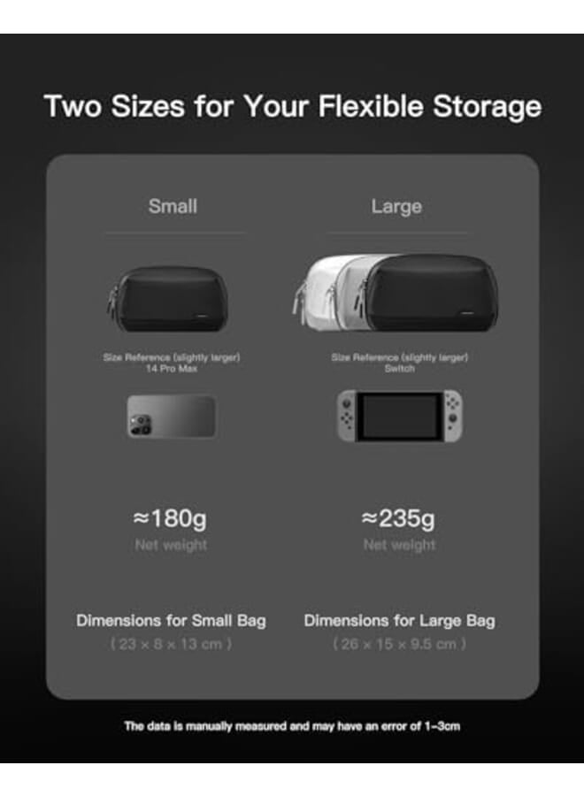 Excefore Electronics Organizer Travel Case Waterproof Tech Pouch Large Travel Friendly Bag For Electronic Accessories Cable Cord Charger Phone Ideal Tech Organizer For On The Go - Image 3