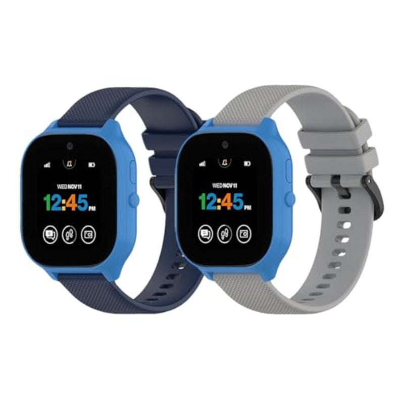EMiEN 2 Pack Waterproof Silicone Bands Compatible with Gizmo Watch 3 2 1/Gabb 3e 3 2 1/Sync UP/Cosmo Jr Track, 20mm Soft Sport Bands Replacement Small Size for Boys Girls - Image 1