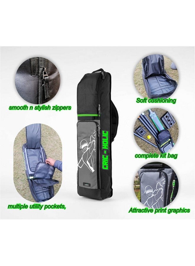 Jaspo Cric Holic Padded Cricket Kit Bag For Plastic Cricket Set And Individual Wooden Cricket Set With Multiple Utility Pockets, Carrying Options (Carry Bag Only) - Image 3