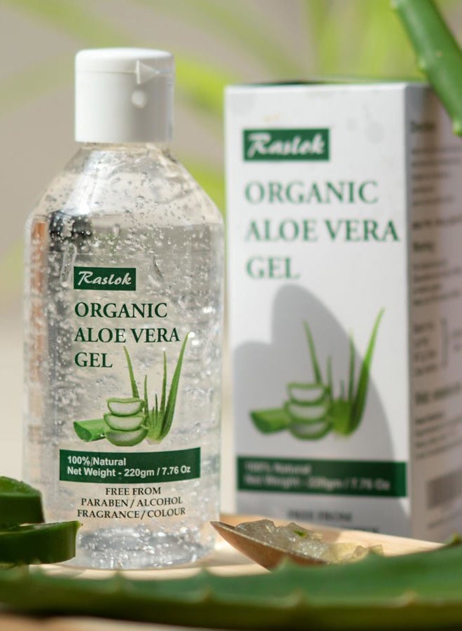 Raslok Aloe Vera Gel | 100% Pure Natural Aloe Gel For Moisturizing Face Skin & Hair Care,Durable Moisturizing Hydrating Soothing, Non-Sticky (7.76 OZ) - Image 2