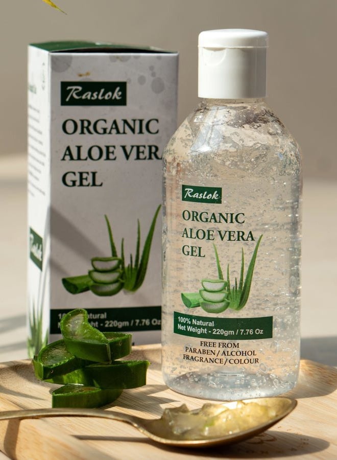 Raslok Aloe Vera Gel | 100% Pure Natural Aloe Gel For Moisturizing Face Skin & Hair Care,Durable Moisturizing Hydrating Soothing, Non-Sticky (7.76 OZ) - Image 4