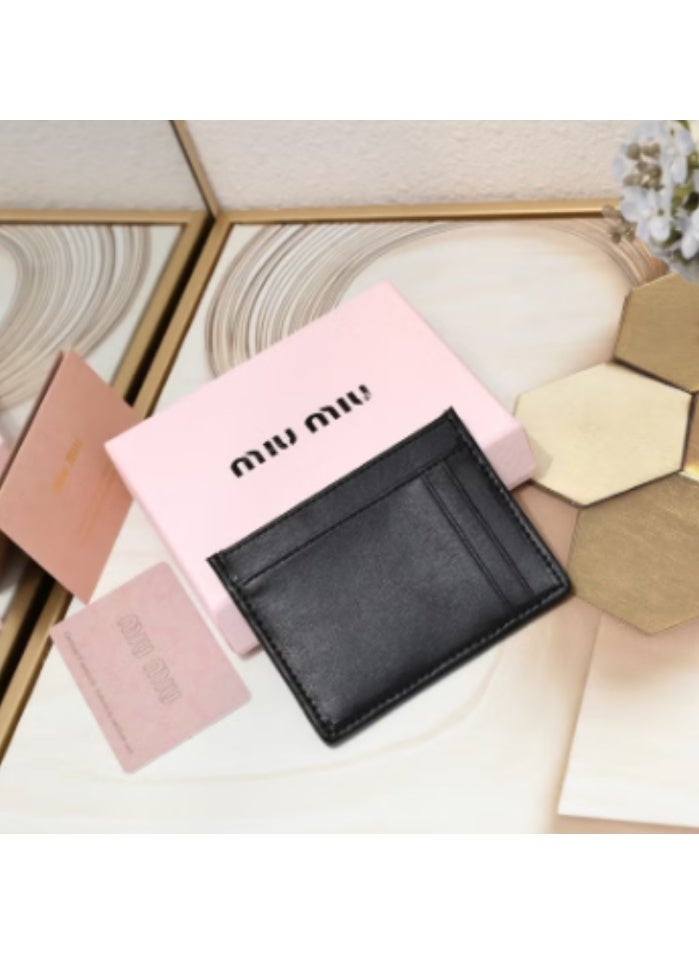 Miu Miu MiuMiu pleated thin lambskin multi-card slot small card holder coin purse - Image 5