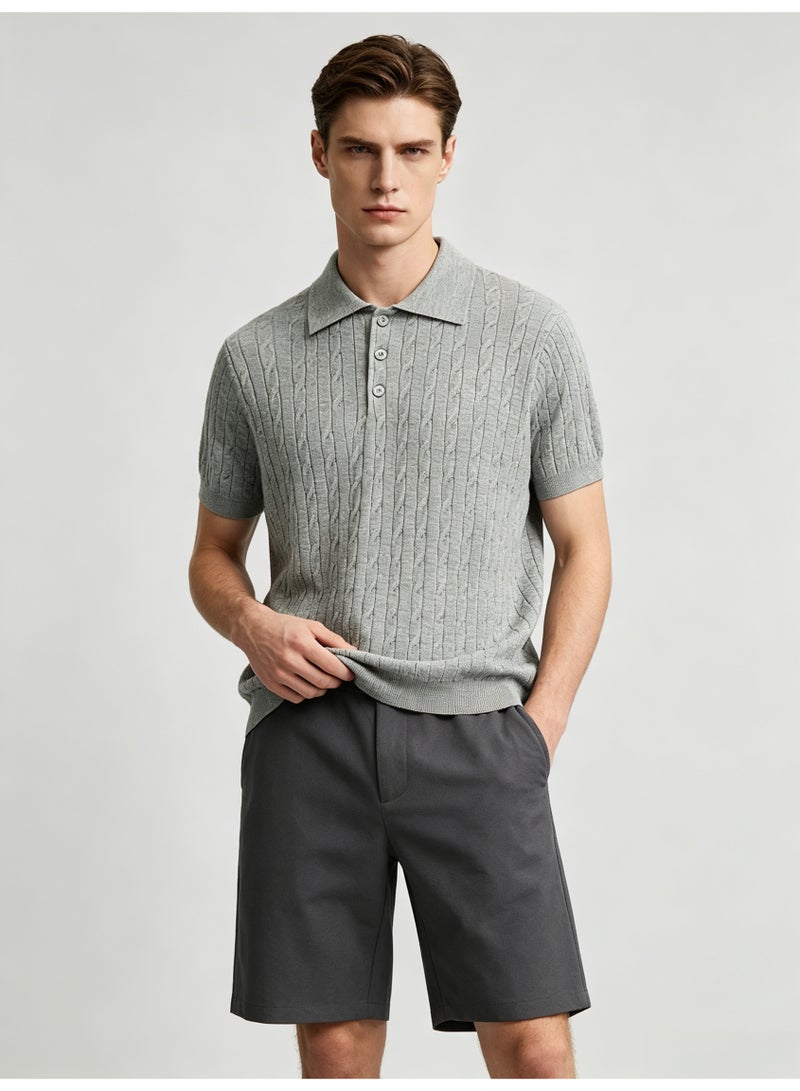 زارا ZARA men's breathable Polo shirt in summer - Image 4