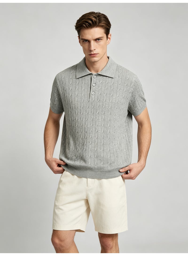زارا ZARA men's breathable Polo shirt in summer - Image 3