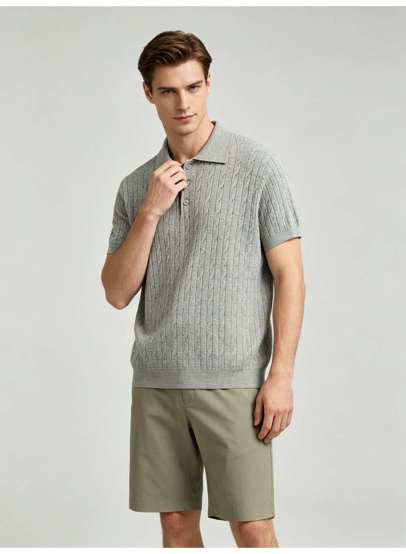 زارا ZARA men's breathable Polo shirt in summer - Image 1