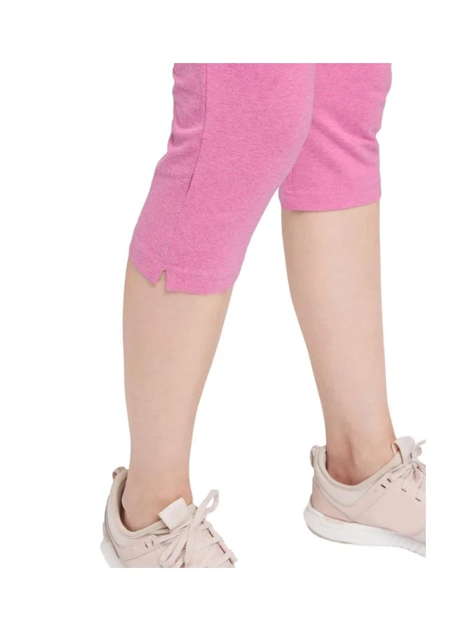 JOCKEY Jockey Women Slim Fit Cotton Capri Pants 1300 Ibis Rose Melange Large Pink L