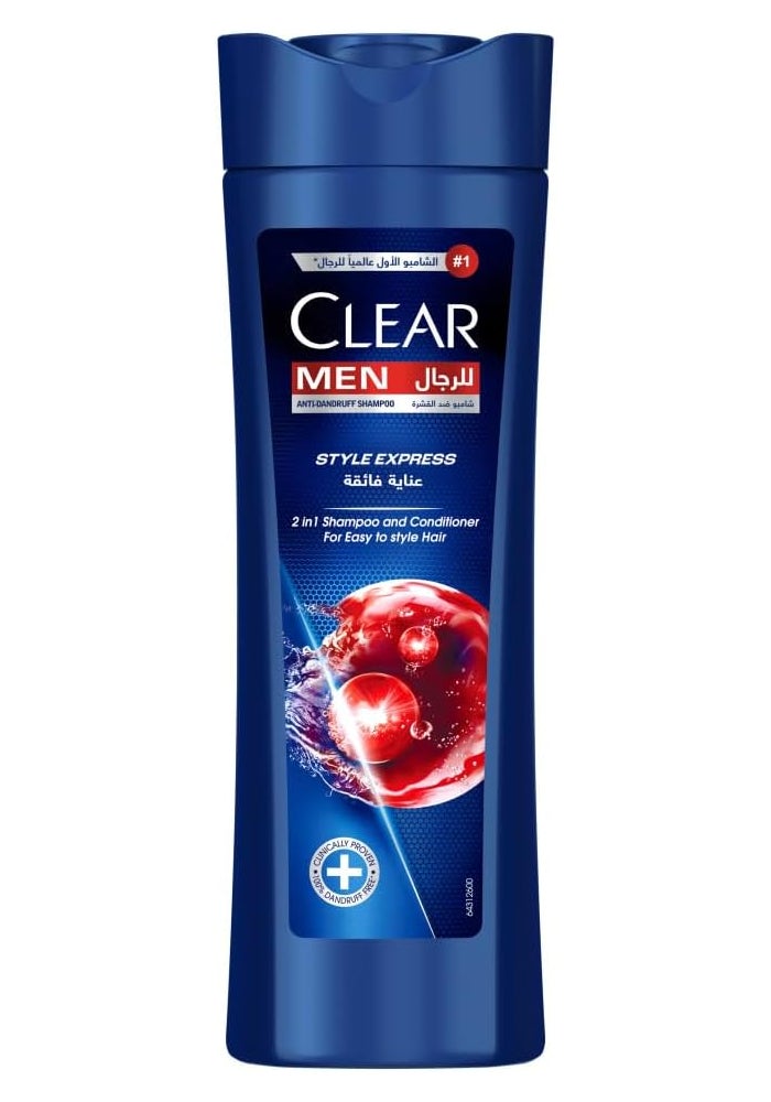 Clear Men Anti-Dandruff Shampoo Style Express 2In1, 400ml - Image 1