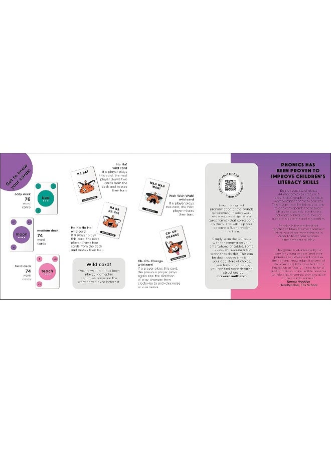 null - Mrs Wordsmith Phonics Blah Blah Blah Card Game, Ages 4-7 (Early Years and Key Stage 1): Accelerate Every Child’s Reading - Image 1