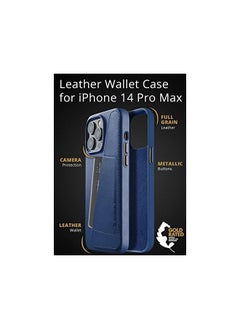 Mujjo Full Leather Wallet Case for iPhone 14 Pro Max | Case with Card Holder, iPhone 14 Pro Max Leather Case, iPhone 14 Pro Max Phone Case, iPhone 14 Pro Max Case Wallet, iPhone 14 Pro Max Wallet Case  - Image 2