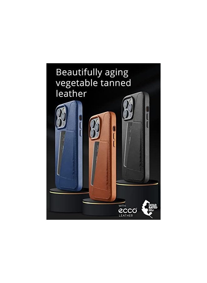 Mujjo - Full Leather Wallet Case for iPhone 14 Pro Max | Case with Card Holder, iPhone 14 Pro Max Leather Case, iPhone 14 Pro Max Phone Case, iPhone 14 Pro Max Case Wallet, iPhone 14 Pro Max Wallet Case - Image 1