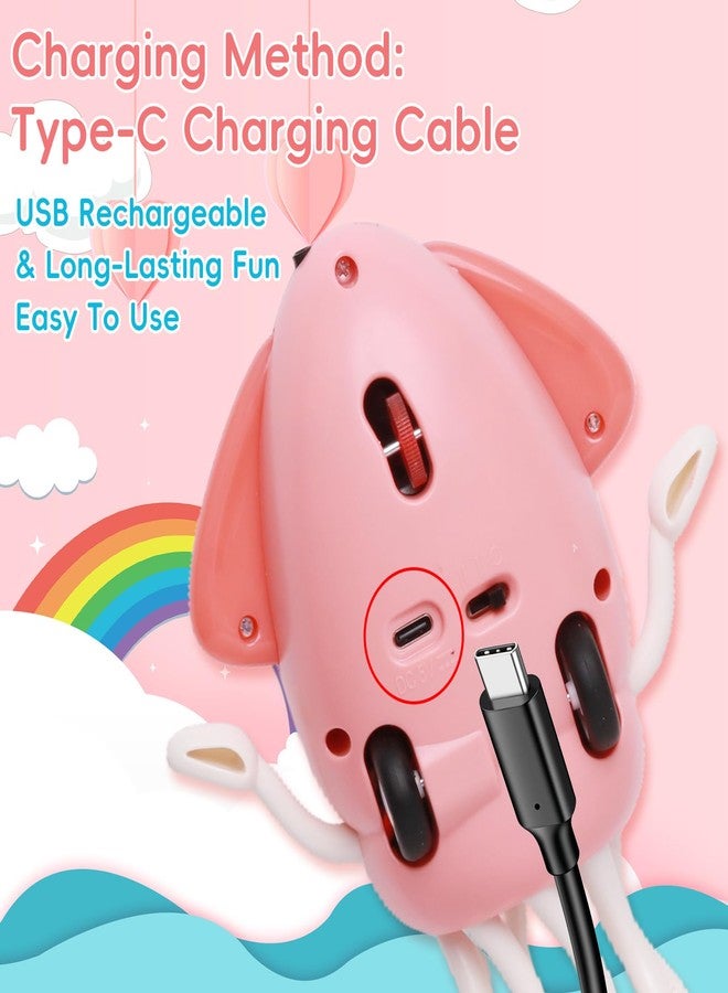 Dyale Dancing Squid Toy, Dancing Music Squid Baby Toys for Ages 3 and Up for Kids,Pink - Image 2