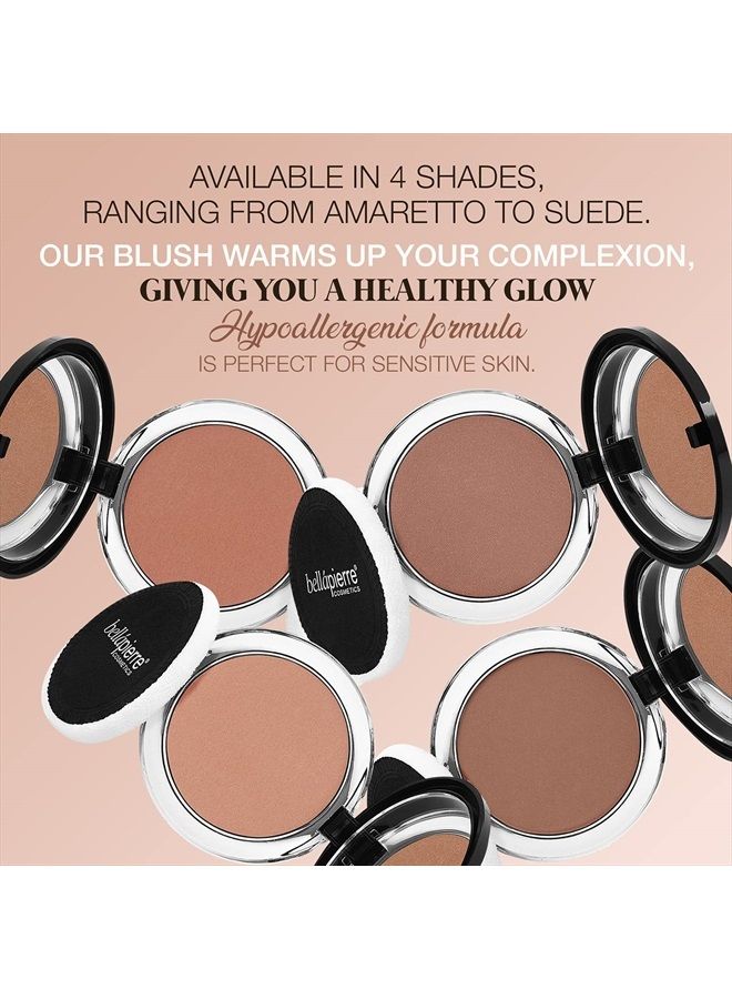 BellaPierre Compact Mineral Blush Warms Complexion for a Healthy Glow | Non-Toxic and Paraben Free | Suitable for All Skin Types | Compact Case - 0.35-Ounce – Amaretto - Image 3
