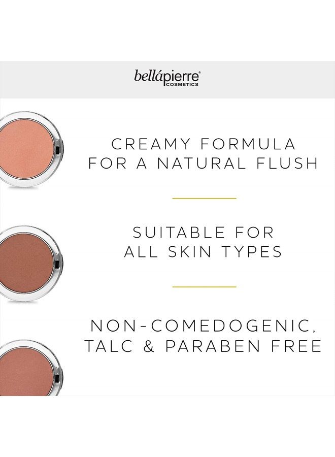 BellaPierre Compact Mineral Blush Warms Complexion for a Healthy Glow | Non-Toxic and Paraben Free | Suitable for All Skin Types | Compact Case - 0.35-Ounce – Amaretto - Image 5