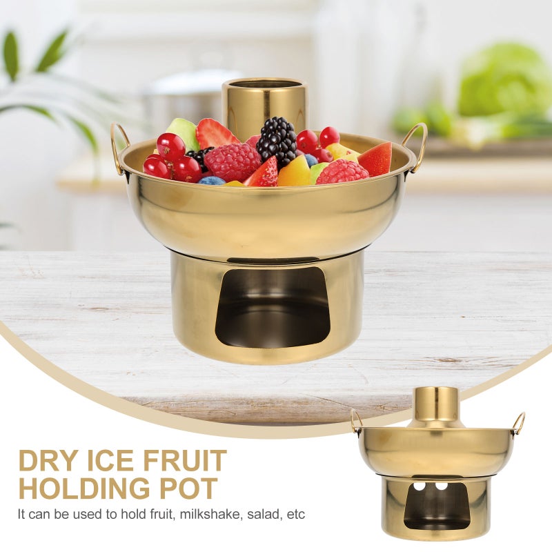 2pcs Stainless Steel Dessert Pot Fruit Holding Pot Holding Pot - Image 5