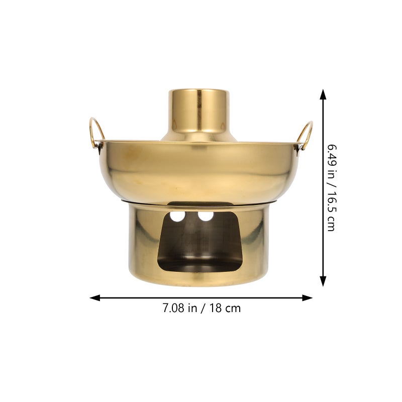 2pcs Stainless Steel Dessert Pot Fruit Holding Pot Holding Pot - Image 2