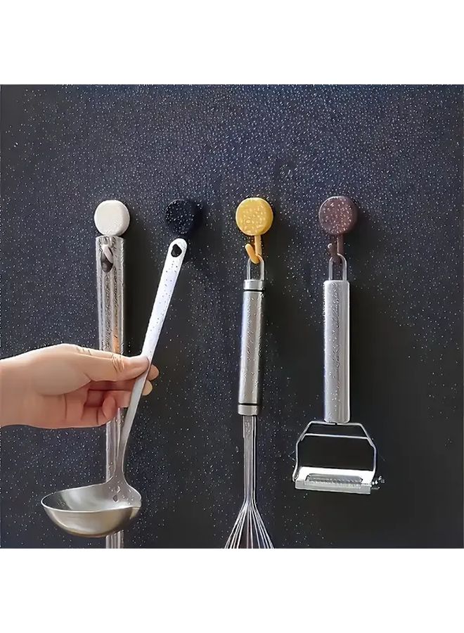 10 قطع من خطافات الحائط اللاصقة بألوان عشوائية للمفاتيح والمعاطف والمناشف في الحمام وغرفة النوم - Image 3