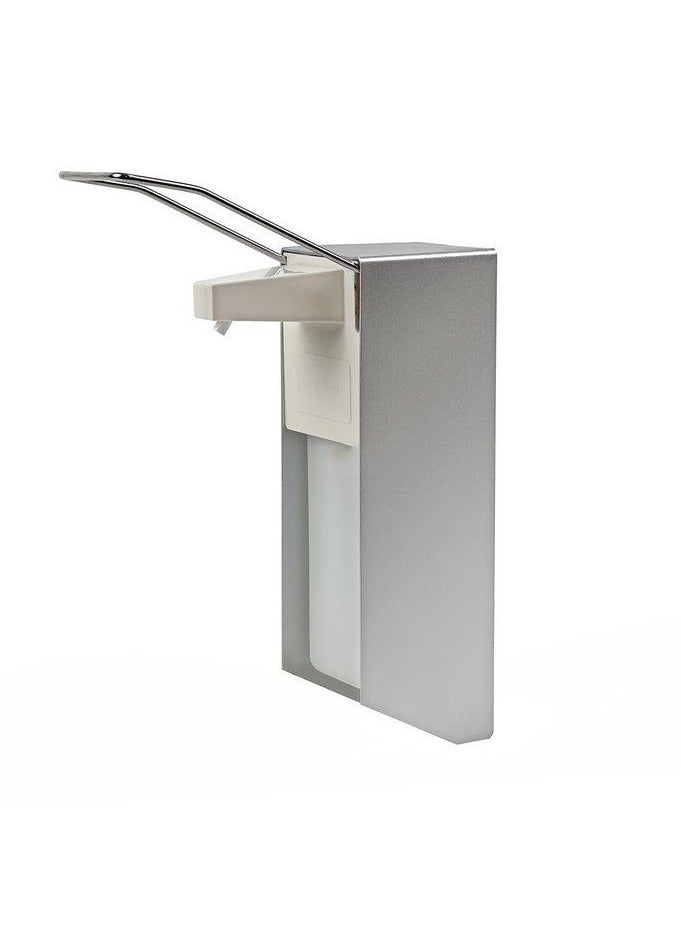 موزع صابون اليد والمطهر والجل والسوائل | آلية التوزيع اليدوية | يستخدم بالمرفق | يمكن تركيبه على الحائط | مناسب للحمامات والمطابخ والدش والمزيد | 500 مل