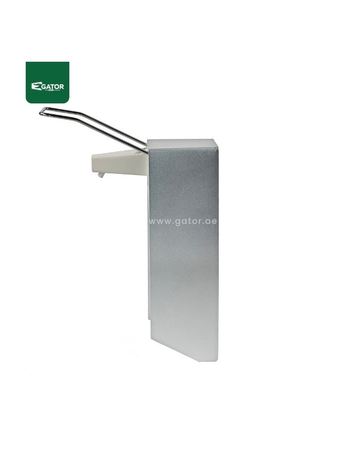 Gator Hand Soap, Sanitizer, Gel, & Liquid Dispenser | Manual Dispensing Mechanism | Elbow-Operatable | Wall-Mountable | Suitable For Bathrooms, Kitchens, Showers, & More | 1000 ML - Image 2