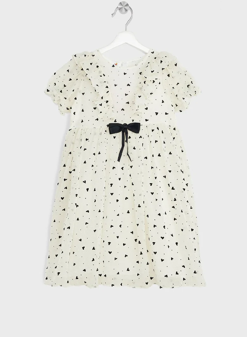 Pinata Girls Polka Dots Tulle  Dress