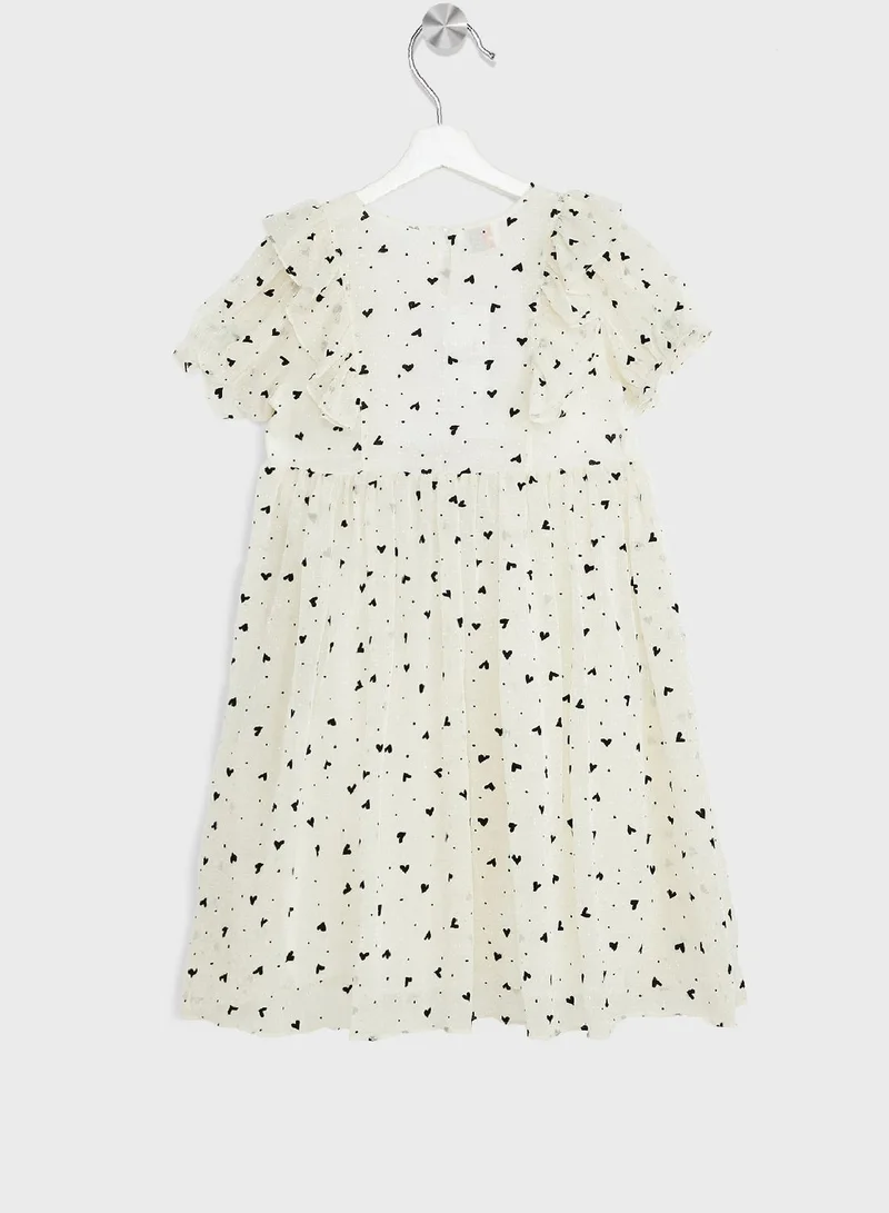 Pinata Girls Polka Dots Tulle  Dress