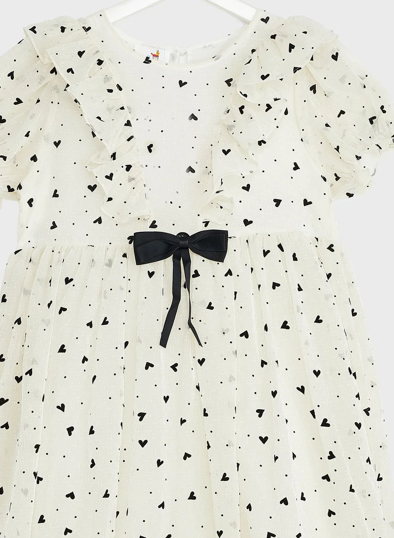 Pinata Girls Polka Dots Tulle  Dress