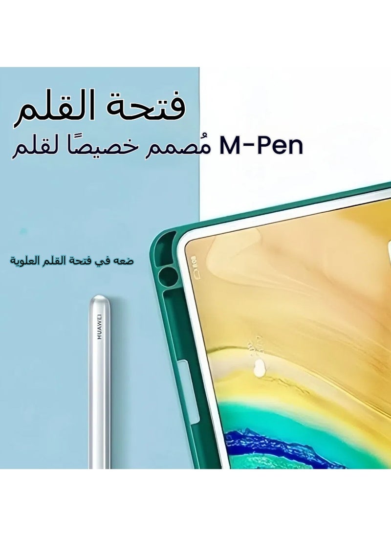 جنرال غلاف لوحة مفاتيح متوافق مع هواوي ميت باد 11.5 بوصة 2023 / ميت باد إير 11.5 بوصة، مع لوحة مفاتيح قابلة للفصل [مكان مدمج لقلم الحماية] وغطاء مع حامل.  - Image 3