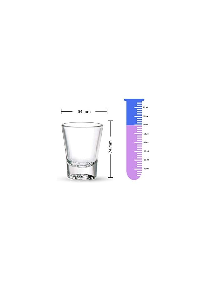 S-TOP Solo Shot Glass, Set Of 12, Clear, 60 Ml, P00110, Shot Glass, Shooter Glass, Liquor Glass, Sipping Glass, Tiny Tumbler, Appetizer Bowls. Serving Bowls - Image 3