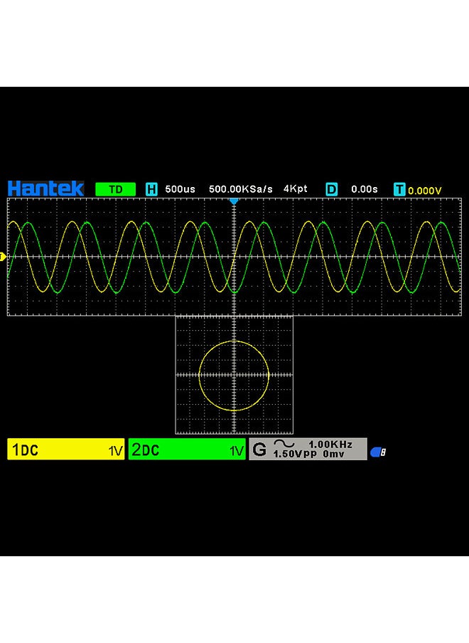 Hantek - DSO2D15 Digital Oscilloscope Meter Desktop Oscillograph Oscillometer 800 * 480 Pixel 7 Inch TFT LCD Screen 2CH+1CH Channels 150MHz Band Width 1GSa/s Sampling Rate Oscilloscope Multipurpose Tool - Image 1