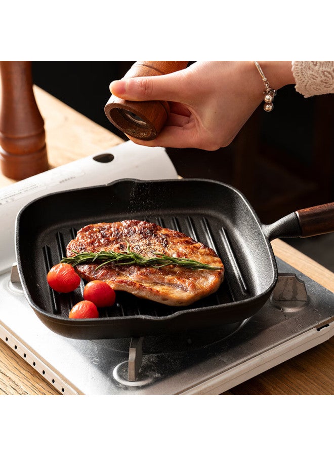 Onlycook Steak Frying Pan, Breakfast Pan, Non-coated Cast Iron Steak Griddle, Non-stick Pan For Gas Stove And Induction Cooker - Image 4