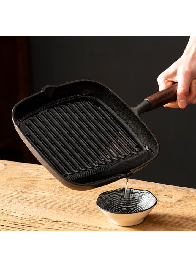 Onlycook Steak Frying Pan, Breakfast Pan, Non-coated Cast Iron Steak Griddle, Non-stick Pan For Gas Stove And Induction Cooker - Image 5