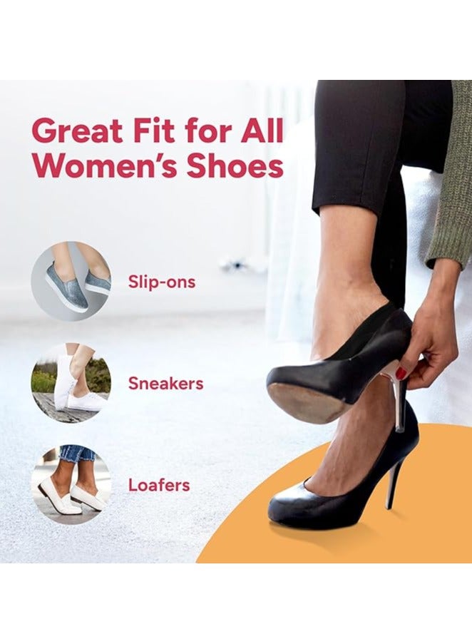 اي او تي م 12 زوجًا من الجوارب غير المرئية غير القابلة للانزلاق ذات القطع المنخفضة جدًا للنساء - Image 2